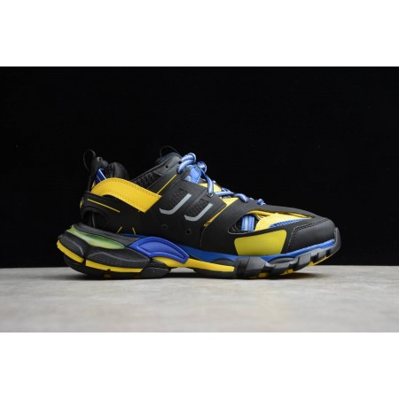 Balenciag* Track Trainer 'Black Yellow Blue'