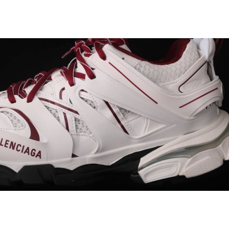 Balenciag* Track Sneaker 'White Burgundy'