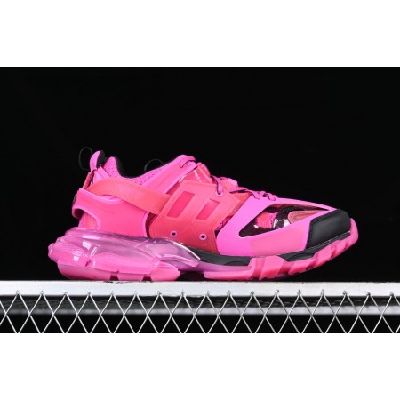 Balenciag* Wmns Track Sneaker 'Clear Sole - Dark Pink'