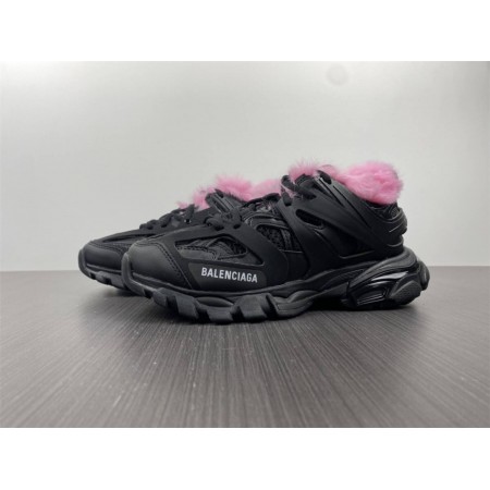 Balenciag* Wmns Track Sneaker 'Fake Fur - Black Pink'