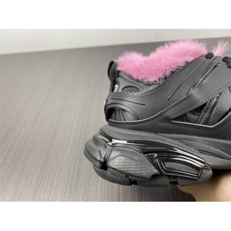 Balenciag* Wmns Track Sneaker 'Fake Fur - Black Pink'