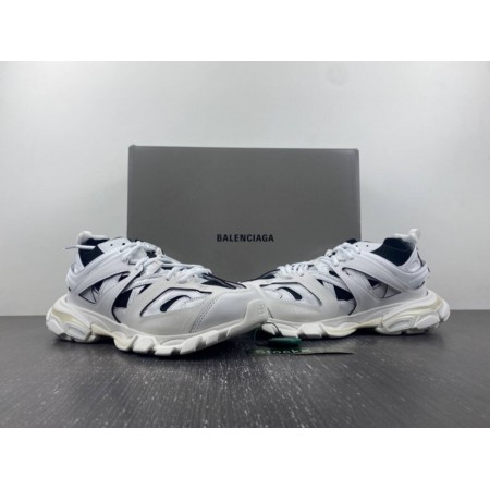 Balenciag* Track Sock Sneaker 'White Black'