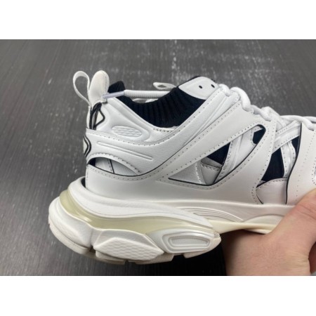 Balenciag* Track Sock Sneaker 'White Black'