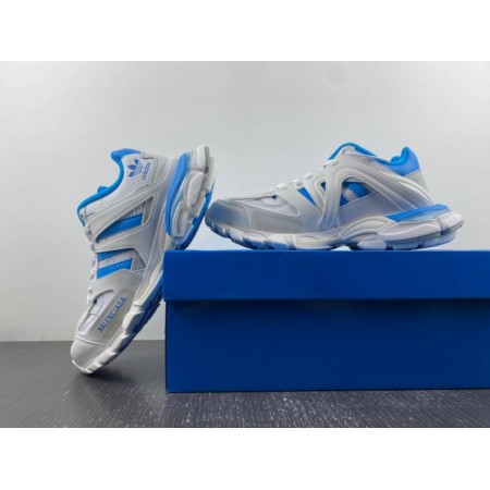 Adidas x Balenciag* Track Sneaker 'White Blue'