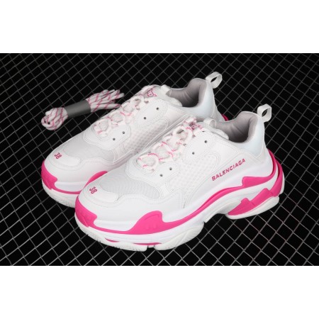 Balenciag* Wmns Triple S Sneaker 'White Fluo Pink'