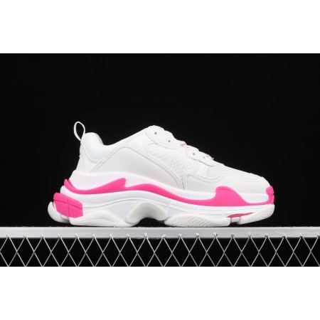 Balenciag* Wmns Triple S Sneaker 'White Fluo Pink'