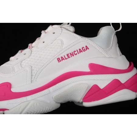 Balenciag* Wmns Triple S Sneaker 'White Fluo Pink'