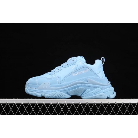 Balenciag* Wmns Triple S Sneaker 'Allover Logo - Light Blue'