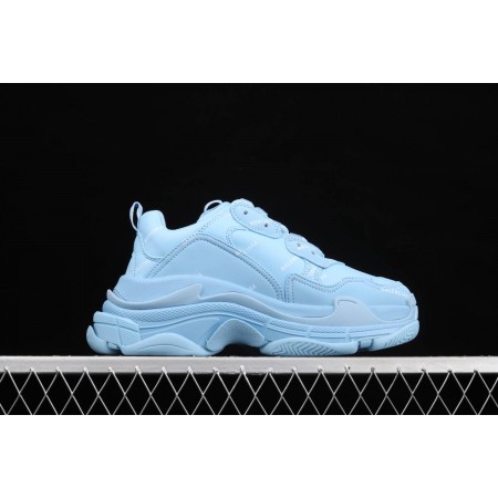 Balenciag* Wmns Triple S Sneaker 'Allover Logo - Light Blue'