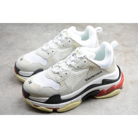 Balenciag* Triple S Sneaker 'White Black Red'