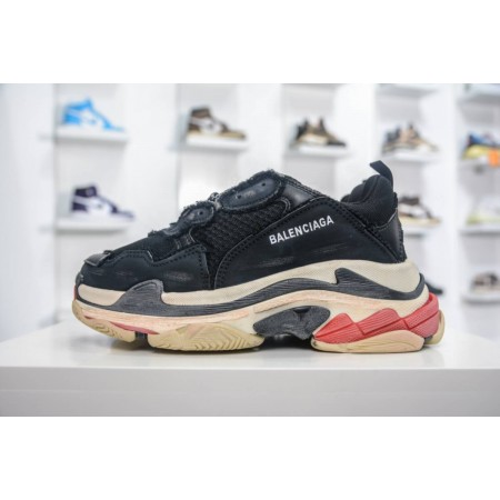 Balenciag* Triple S Sneaker 'DIY - Black Red'