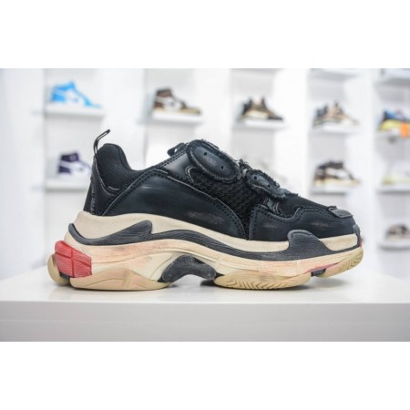 Balenciag* Triple S Sneaker 'DIY - Black Red'