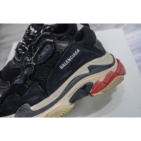 Balenciag* Triple S Sneaker 'DIY - Black Red'