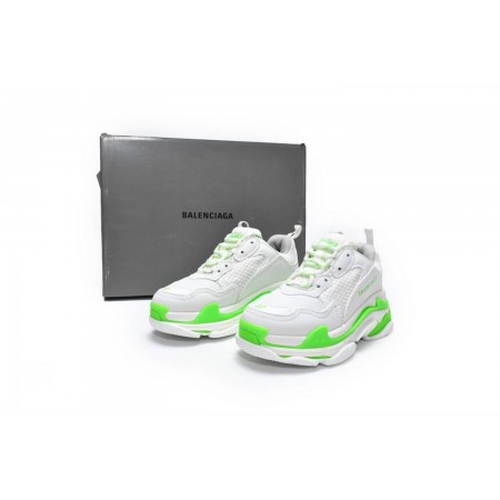 Balenciag* Triple S Sneaker 'White Fluo Green'