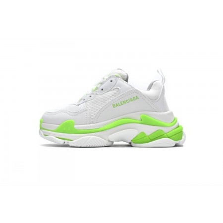 Balenciag* Triple S Sneaker 'White Fluo Green'