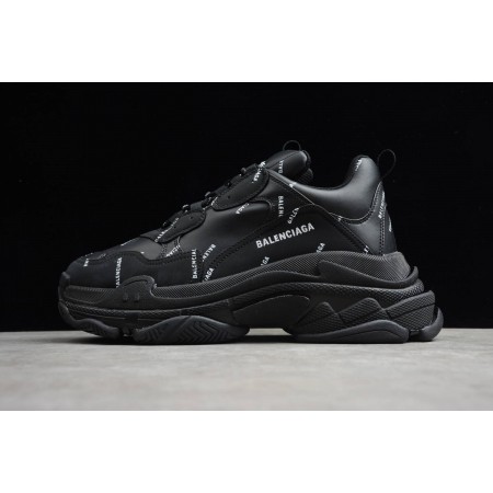 Balenciag* Triple S Sneaker 'Allover Logo - Black'