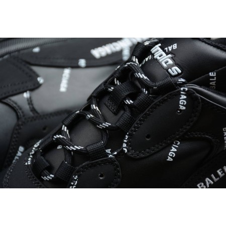 Balenciag* Triple S Sneaker 'Allover Logo - Black'