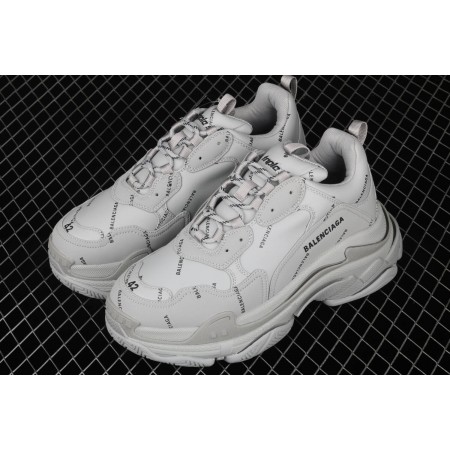 Balenciag* Triple S Sneaker 'Allover Logo - Grey'