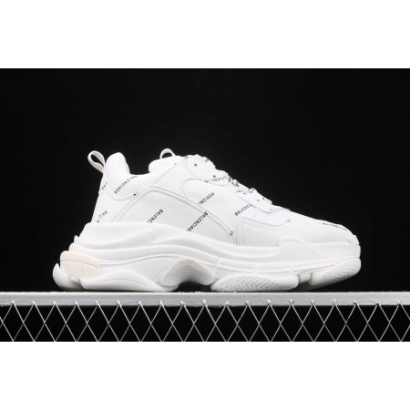 Balenciag* Triple S Sneaker 'Allover Logo - White'