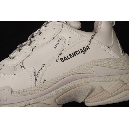 Balenciag* Triple S Sneaker 'Allover Logo - Beige'