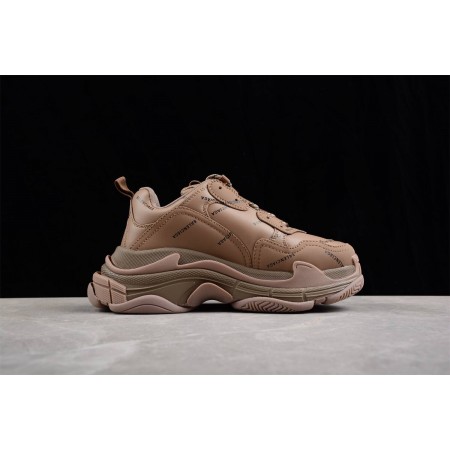 Balenciag* Triple S Sneaker 'Allover Logo - Dark Beige'