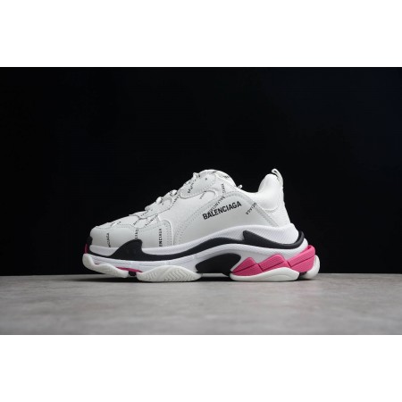 Balenciag* Triple S Sneaker 'Allover Logo - White Pink'