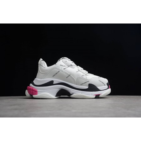 Balenciag* Triple S Sneaker 'Allover Logo - White Pink'