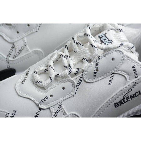 Balenciag* Triple S Sneaker 'Allover Logo - White Pink'