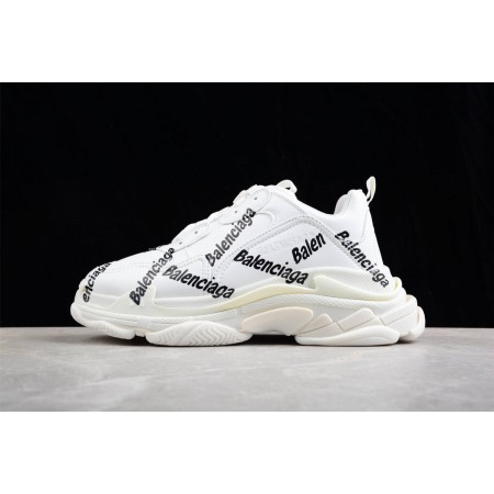 Balenciag* Triple S Sneaker 'Logotype - White'