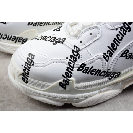 Balenciag* Triple S Sneaker 'Logotype - White'