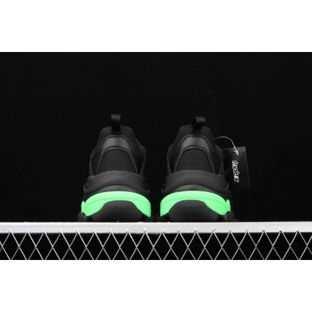 Balenciag* Triple S Sneaker 'Black Flou Green'