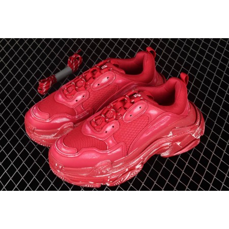 Balenciag* Triple S Sneaker 'Dark Red'