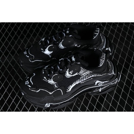 Balenciag* Triple S Sneaker 'Sketch - Black'