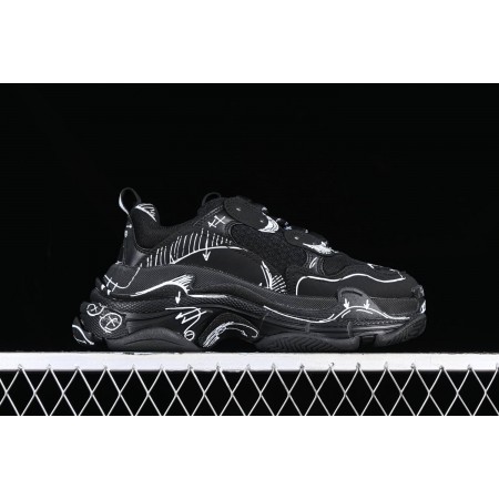 Balenciag* Triple S Sneaker 'Sketch - Black'