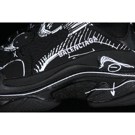 Balenciag* Triple S Sneaker 'Sketch - Black'