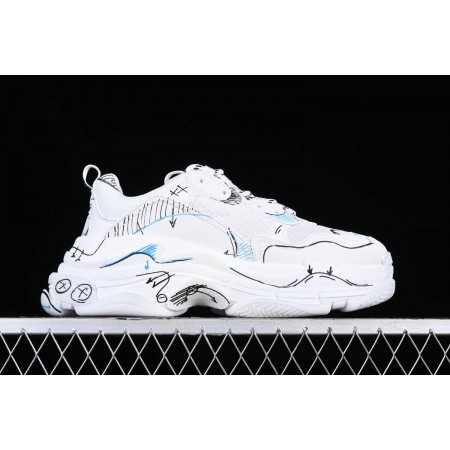 Balenciag* Triple S Sneaker 'Sketch - White'