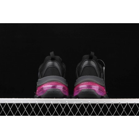 Balenciag* Triple S Sneaker 'Clear Sole - Black Pink Neon'