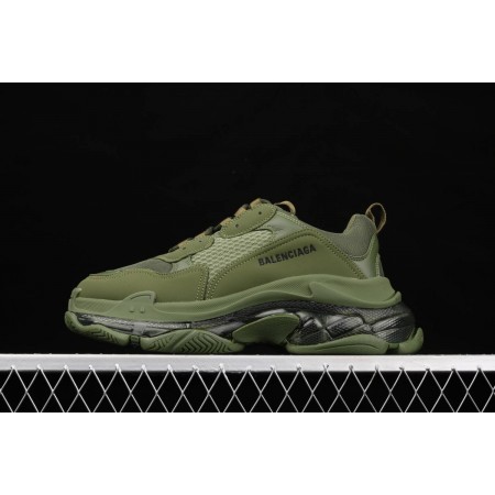 Balenciag* Triple S Sneaker 'Clear Sole - Green'