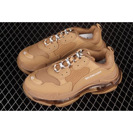 Balenciag* Triple S Sneaker 'Clear Sole - Light Camel'