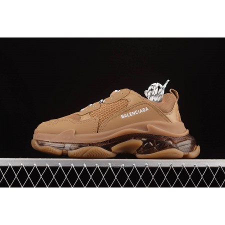 Balenciag* Triple S Sneaker 'Clear Sole - Light Camel'