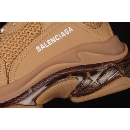 Balenciag* Triple S Sneaker 'Clear Sole - Light Camel'