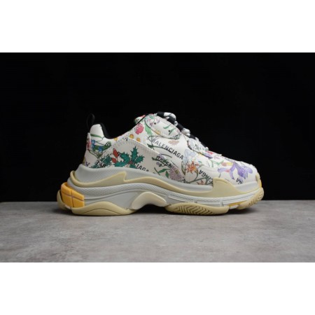 Gucc* x Balenciag* Triple S Sneaker 'The Hacker Project - Floral'