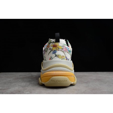 Gucc* x Balenciag* Triple S Sneaker 'The Hacker Project - Floral'