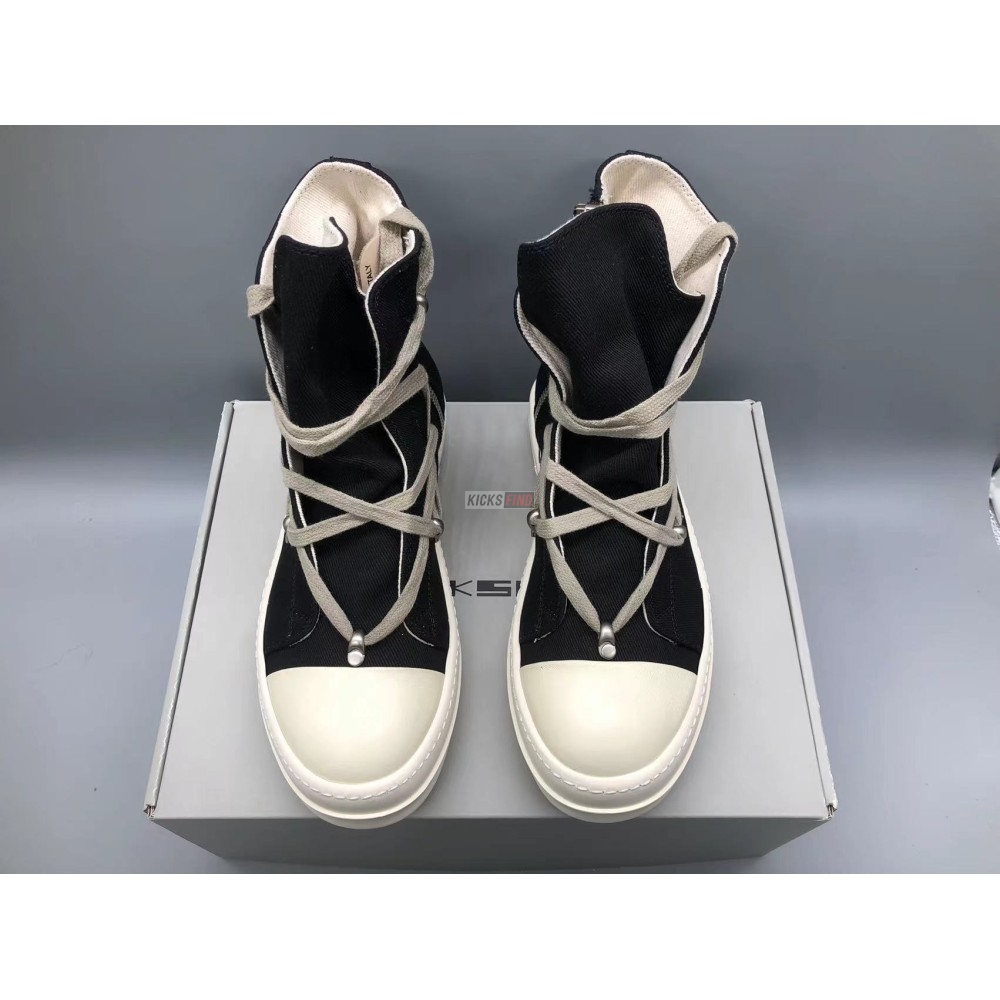 Rick Owens DRKSHDW Strobe Cotton Denim Hexa High 