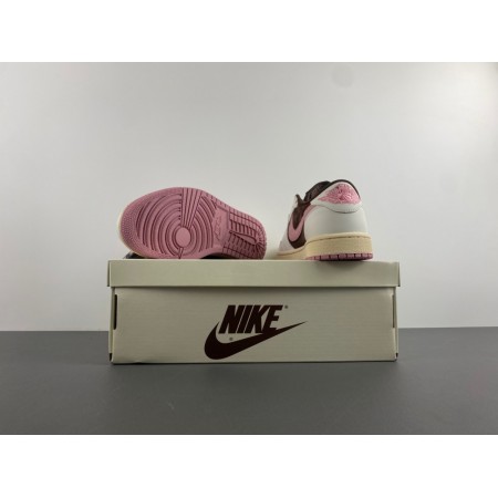 Travis Scott x Wmns Air Jordan 1 Retro Low OG SP 'Dark Pony Pink Oxford'